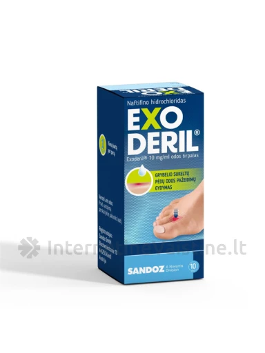 EXODERIL 10mg/ml odos tirp. 10ml (su lašint.) | internetinevaistine.lt