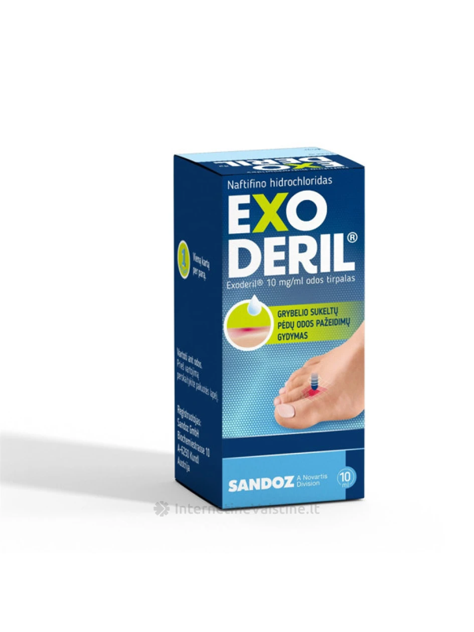 EXODERIL 10mg/ml odos tirp. 10ml (su lašint.) | internetinevaistine.lt