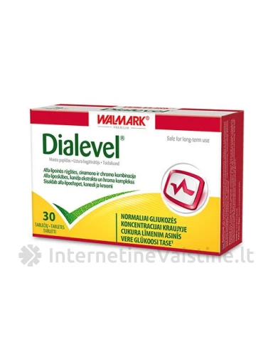DIALEVEL TAB. N30, 30 vnt. | internetinevaistine.lt