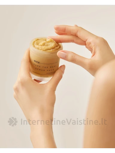 THANK YOU FARMER Rice Pure The Real Scrub Pack šveitiklis, 100 ml | internetinevaistine.lt