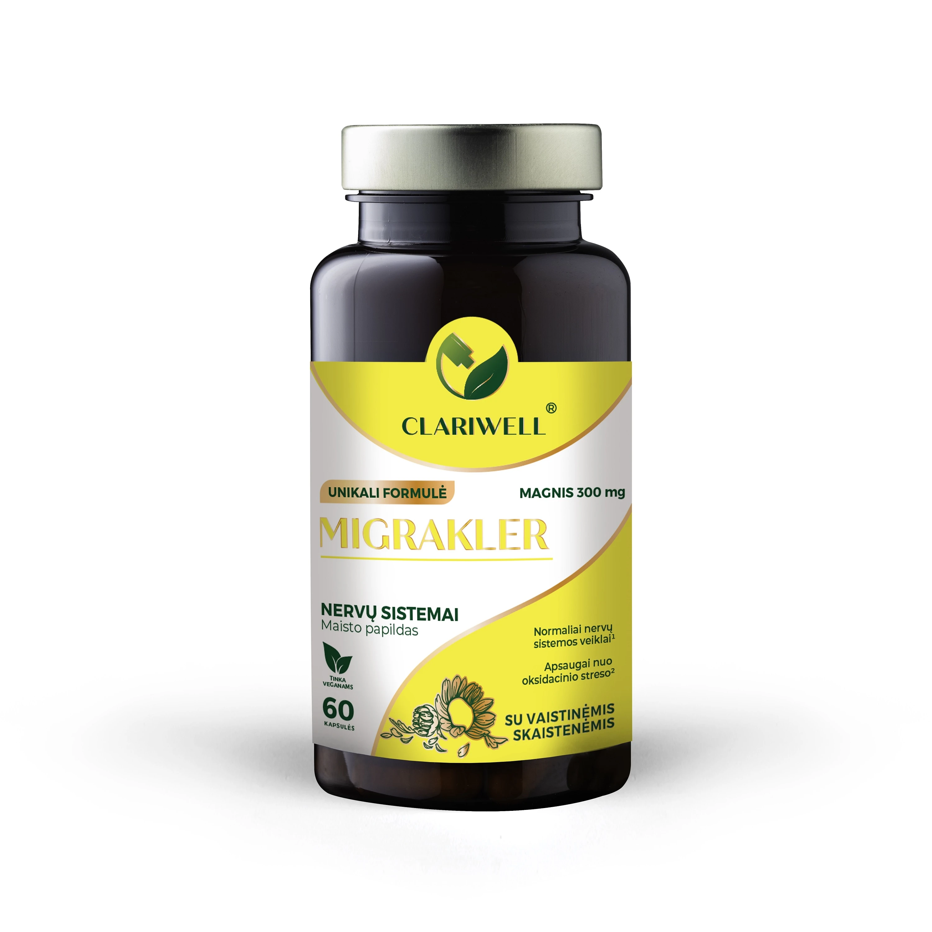 CLARIWELL MIGRAKLER, 60 kapsulių, 60 vnt.