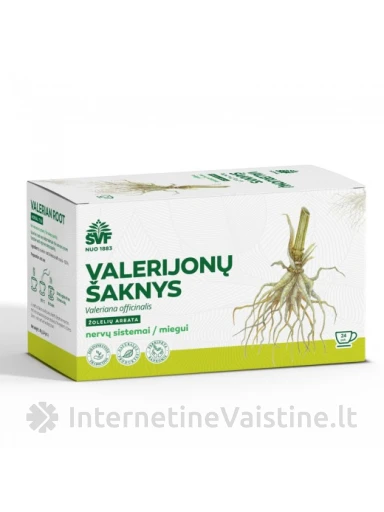 ARBATA VALERIJONŲ ŠAKNYS 2G N24 | internetinevaistine.lt