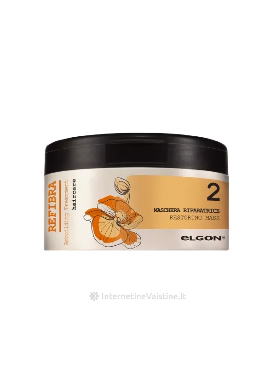 ELGON kaukė labai pažeistiems plaukams REFIBRA RESTORING, 250 ml, Vnt | internetinevaistine.lt