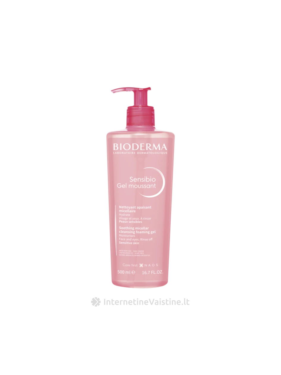 SENSIBIO GEL MOUSSANT prausiklis j/odai, 500 ml, N1 | internetinevaistine.lt