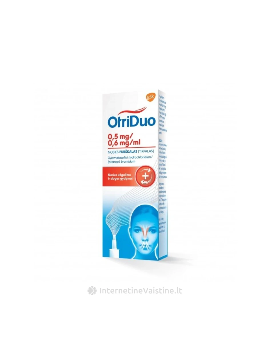 OTRIDUO 0.5MG+0.6MG/ML NOSIES PURŠK. 10ML | internetinevaistine.lt