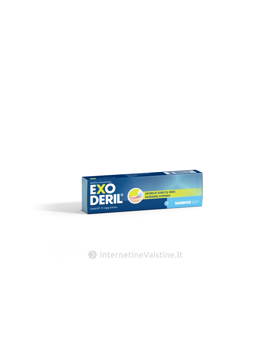 EXODERIL 1% kremas, 30 g | internetinevaistine.lt