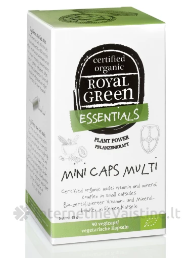 ROYAL GREEN BIO Mini Caps Multi multivitaminai nuo 4 metų N90 kaps. | internetinevaistine.lt