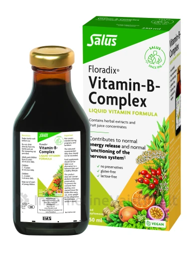 Floradix VITAMIN-B-COMPLEX, 250 ml | internetinevaistine.lt
