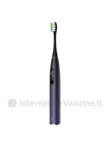 OCLEAN elektrinis dantų šepetėlis X PRO, violetinis, išmanusis N1, Vnt | internetinevaistine.lt