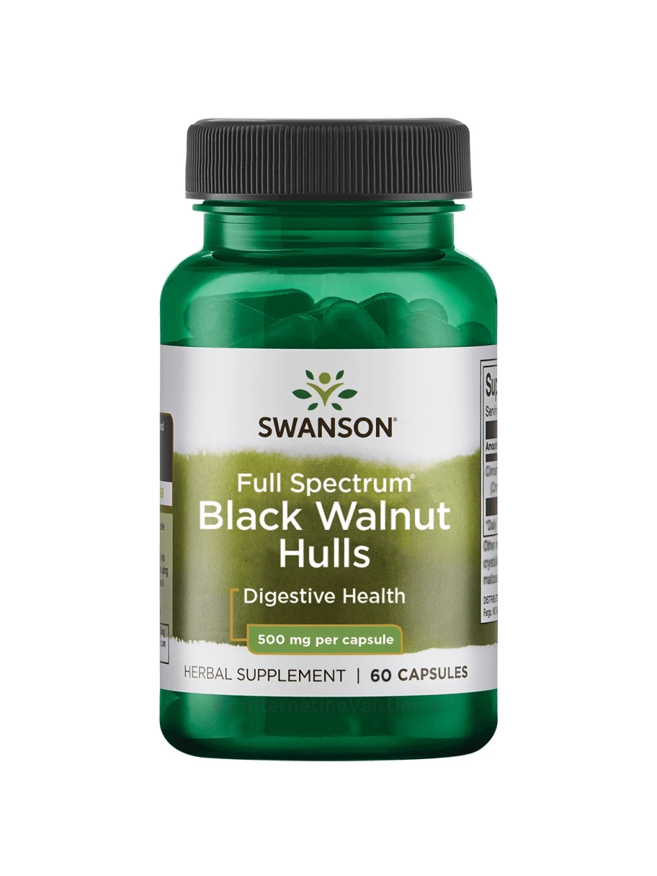 SWANSON, Black Walnut (Juodasis Riešutmedis), 60 kapsulių, N1 | internetinevaistine.lt