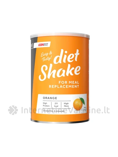 ICONFIT Diet Shake Orange milt., 495 g, Vnt | internetinevaistine.lt
