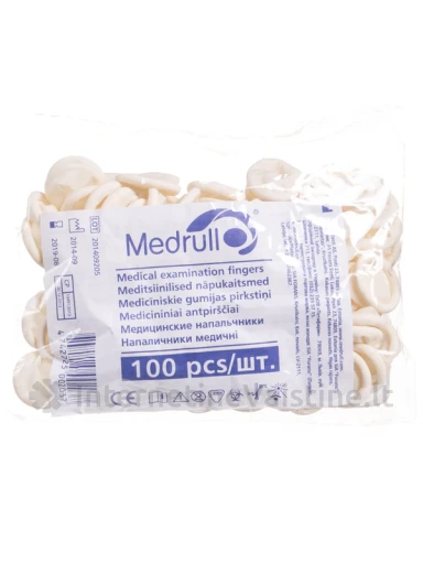 Antpirštis MEDRULL guminis 100 vnt., 100 vnt. | internetinevaistine.lt