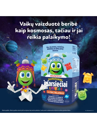 MARSIEČIAI guminukai Emoji su šaltalankiu N50, . | internetinevaistine.lt