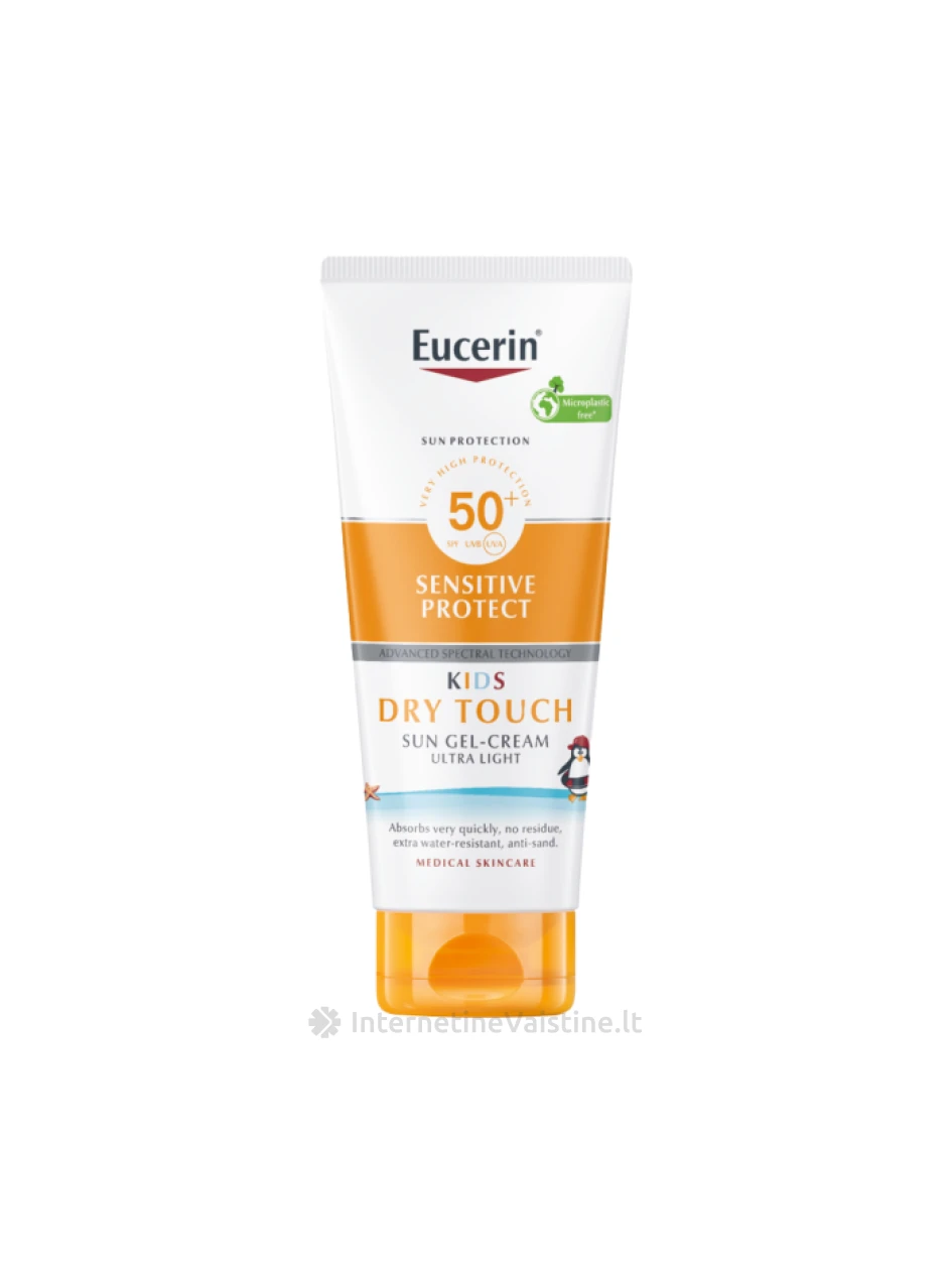 EUCERIN vaikiškas losjonas nuo saulės SUN SENSITIVE PROTECT, SPF50, 200 m, Vnt | internetinevaistine.lt