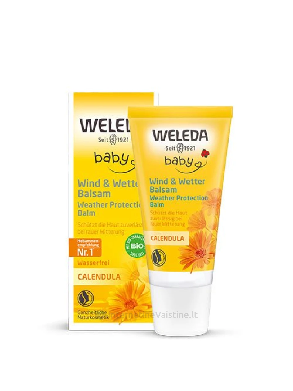 WELEDA Calendula Baby kremas nuo šalčio su medetkomis, 30 ml | internetinevaistine.lt