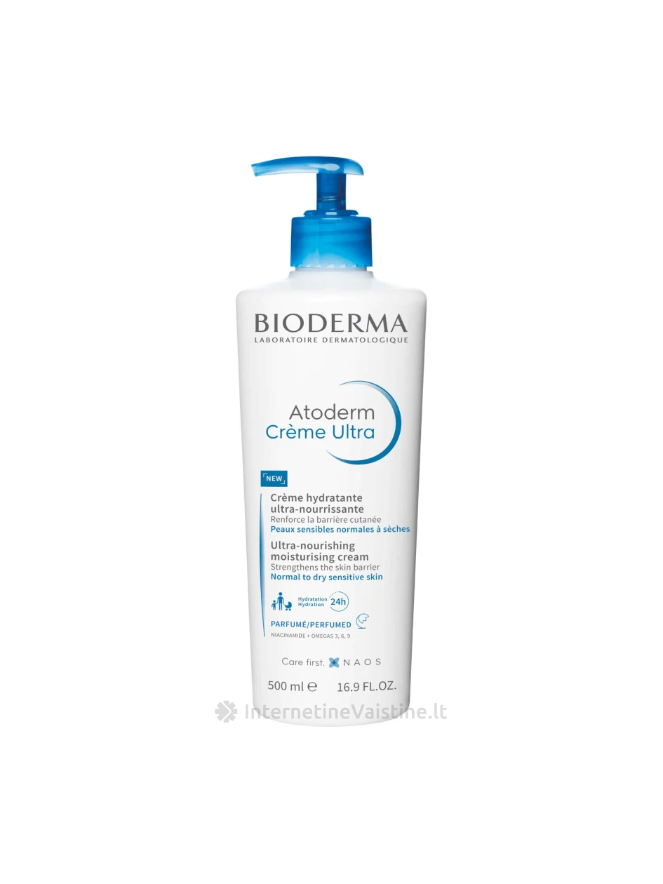 ATODERM Creme Ultra Parfume kremas kūnui intens. maitin. 500ml, Vnt | internetinevaistine.lt
