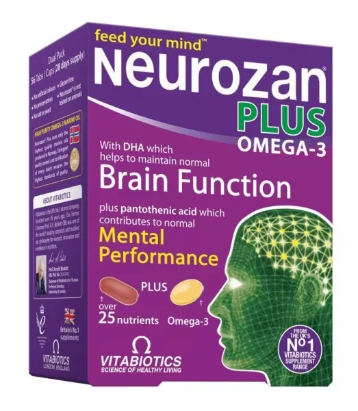 VITABIOTICS maisto papildas NEUROZAN PLUS, 28 tab. + 28 kaps.