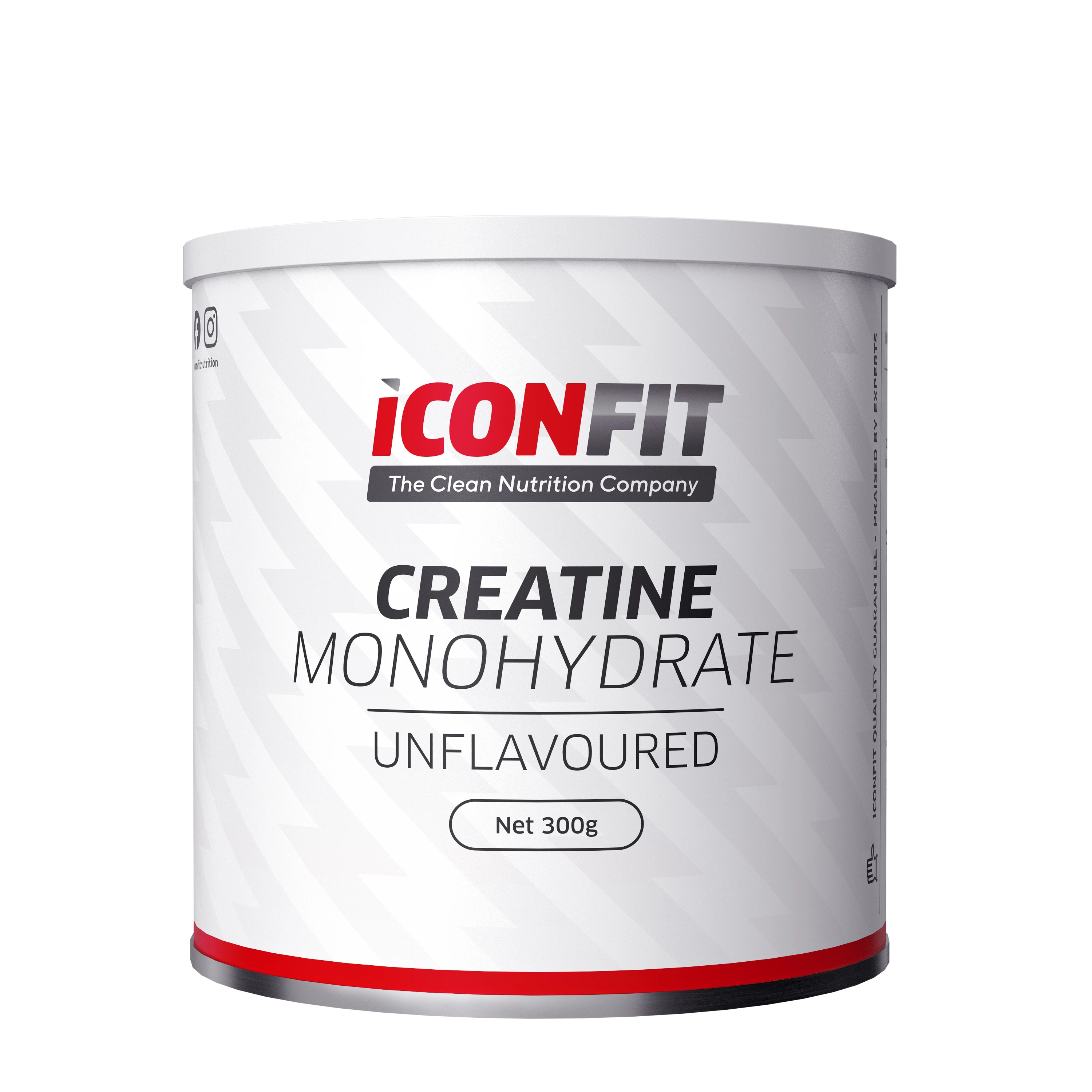 ICONFIT mikronizuotas kreatino monohidratas be papildomo skonio, 300 g