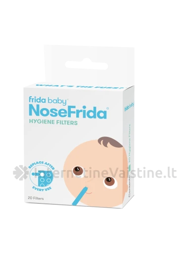 NOSEFRIDA nosies gleivių aspiratorius filtrai, N20 | internetinevaistine.lt