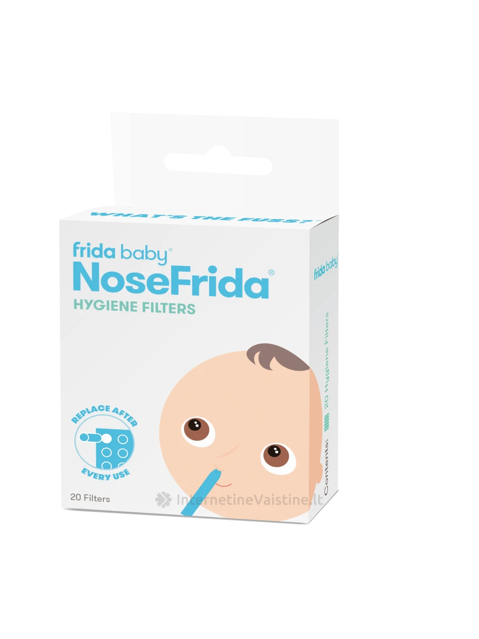 NOSEFRIDA nosies gleivių aspiratorius filtrai, N20 | internetinevaistine.lt