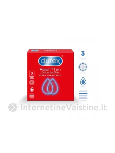 PREZ. DUREX ELITE N3, 3 vnt. | internetinevaistine.lt