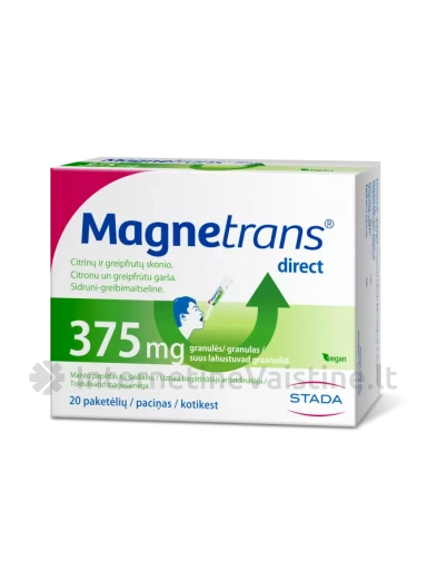 MAGNETRANS DIREKT 375MG GRAN. N20, 20 vnt. | internetinevaistine.lt