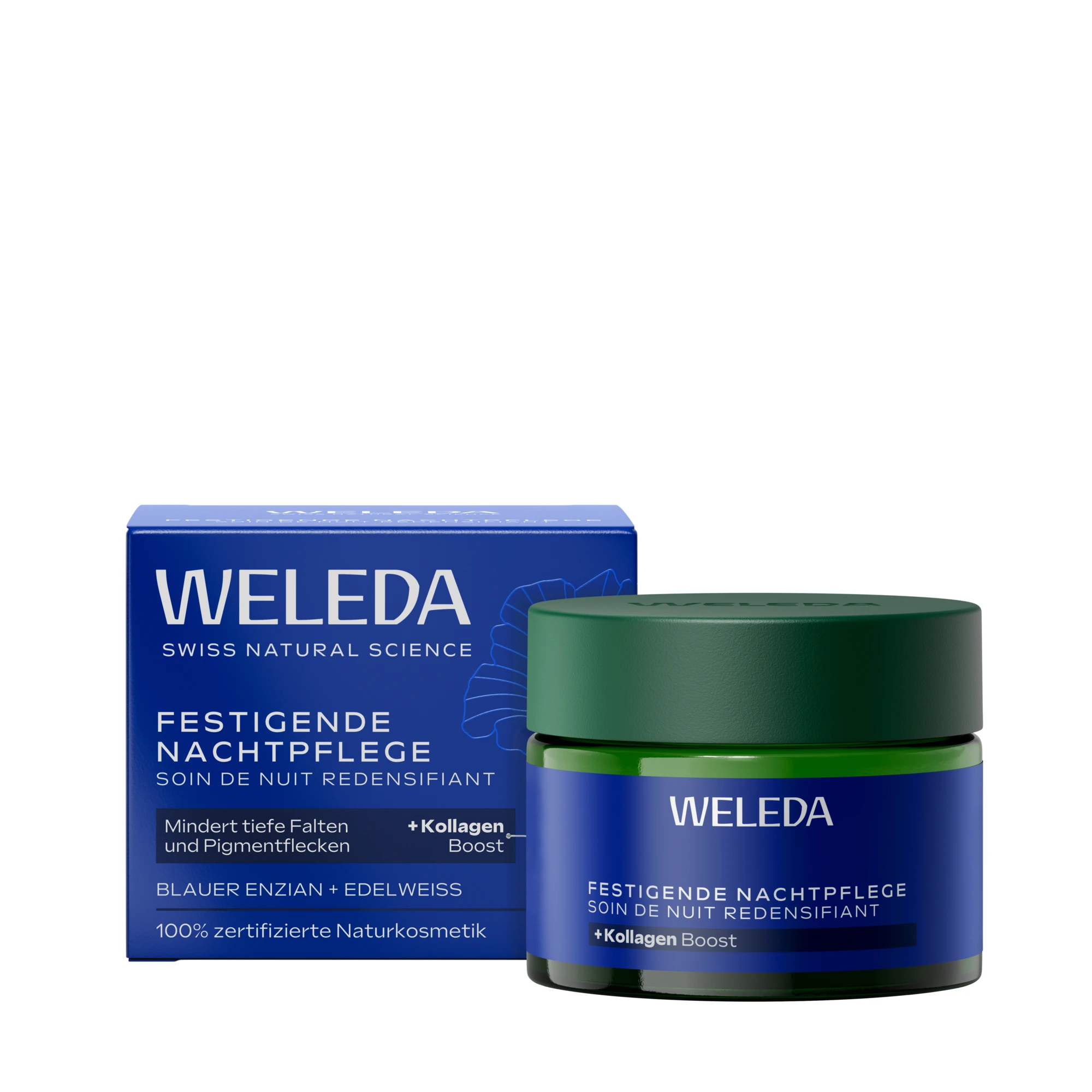 WELEDA Blue Gentian Edelweiss kremas veidui naktinis, 40 ml