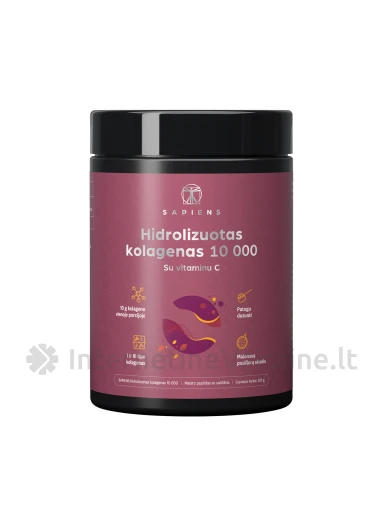 SAPIENS Kolageno peptidai, 500 g, Vnt | internetinevaistine.lt