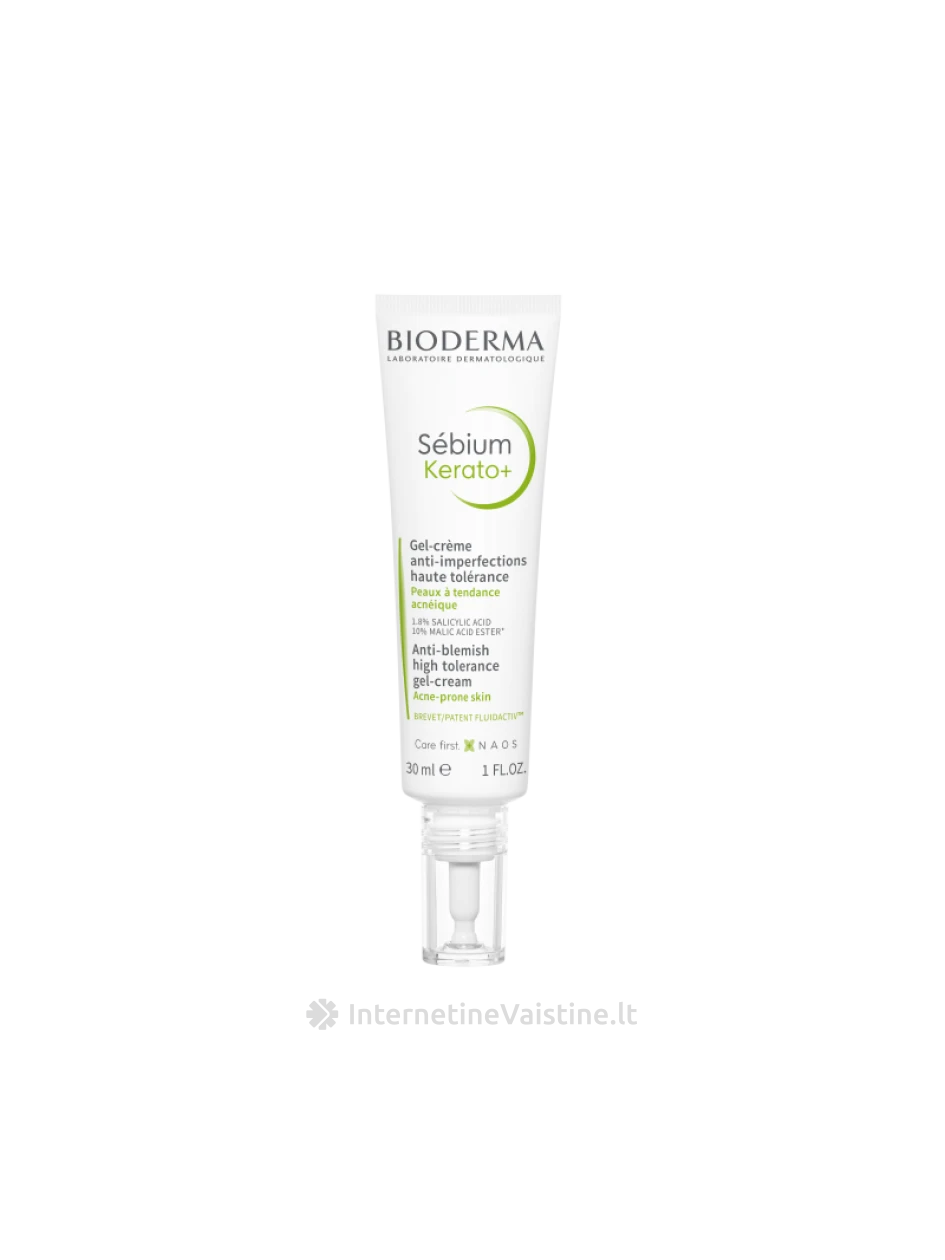 SEBIUM KERATO+ kremas maž. spuogus ir dėmes, 30 ml, N1 | internetinevaistine.lt