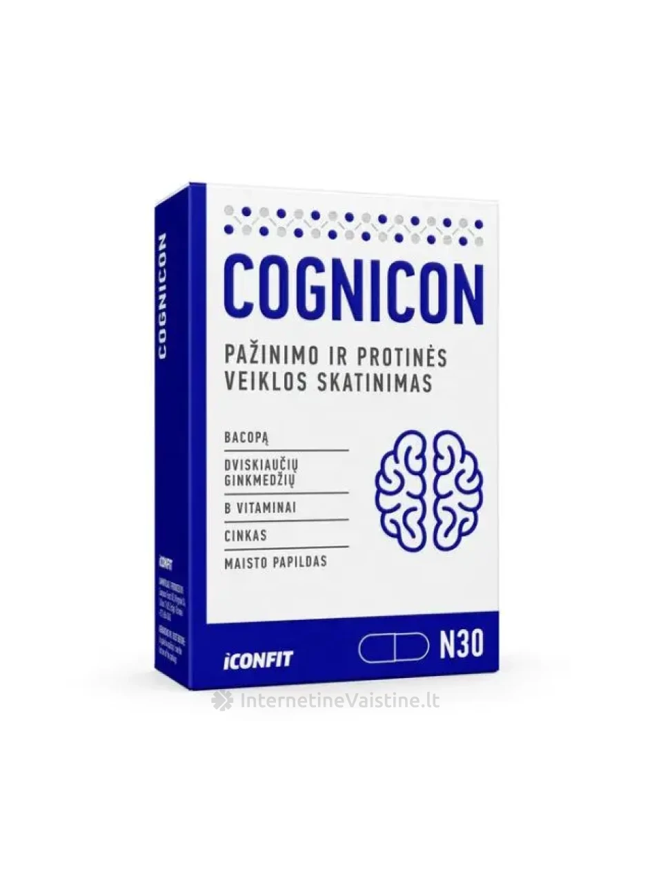 ICONFIT Cognicon kaps., N30 | internetinevaistine.lt