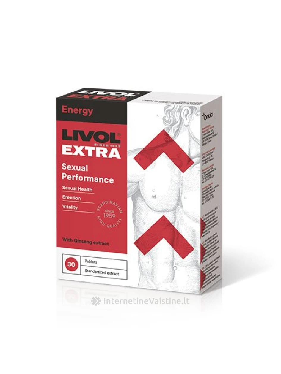 LIVOL Extra Sexual Performance tab. N30 | internetinevaistine.lt