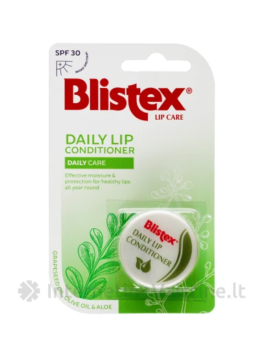 BLISTEX LIP CONDITIONER, kondicionuojamasis lūpų balzamas, SPF30, 7g | internetinevaistine.lt