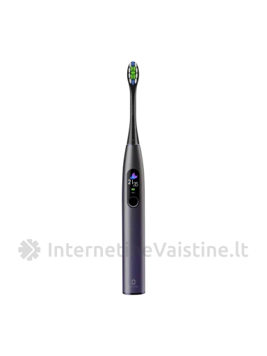 OCLEAN elektrinis dantų šepetėlis X PRO, violetinis, išmanusis N1, Vnt | internetinevaistine.lt
