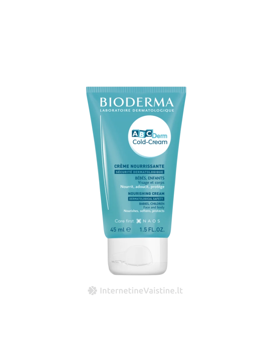 ABCDERM COLD-CREAM kremas veidui/kūnui, 45 ml, N1 | internetinevaistine.lt
