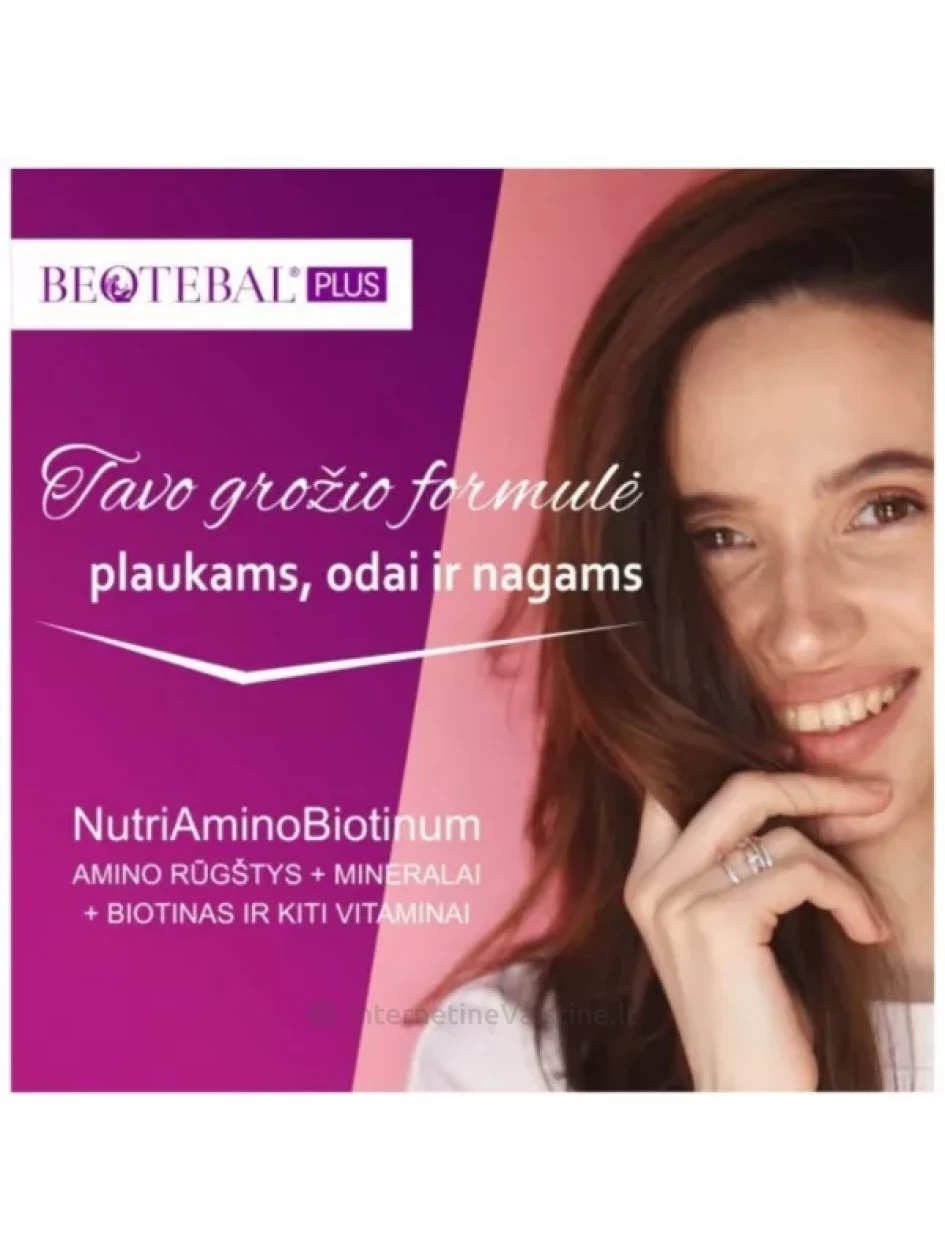BEOTEBAL Plus plaukams, odai, nagams tab. N30+10 | internetinevaistine.lt