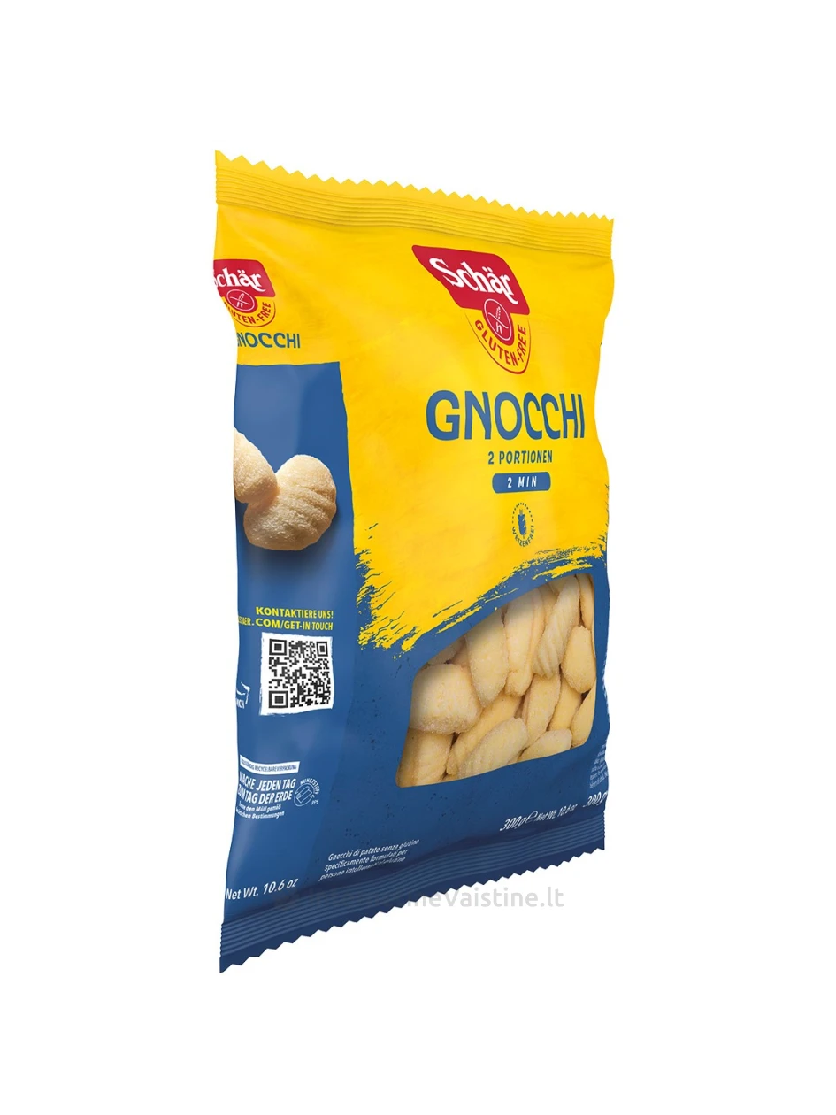 Schär GNOCCHI – bulvių virtinukai be glitimo, 300g | internetinevaistine.lt