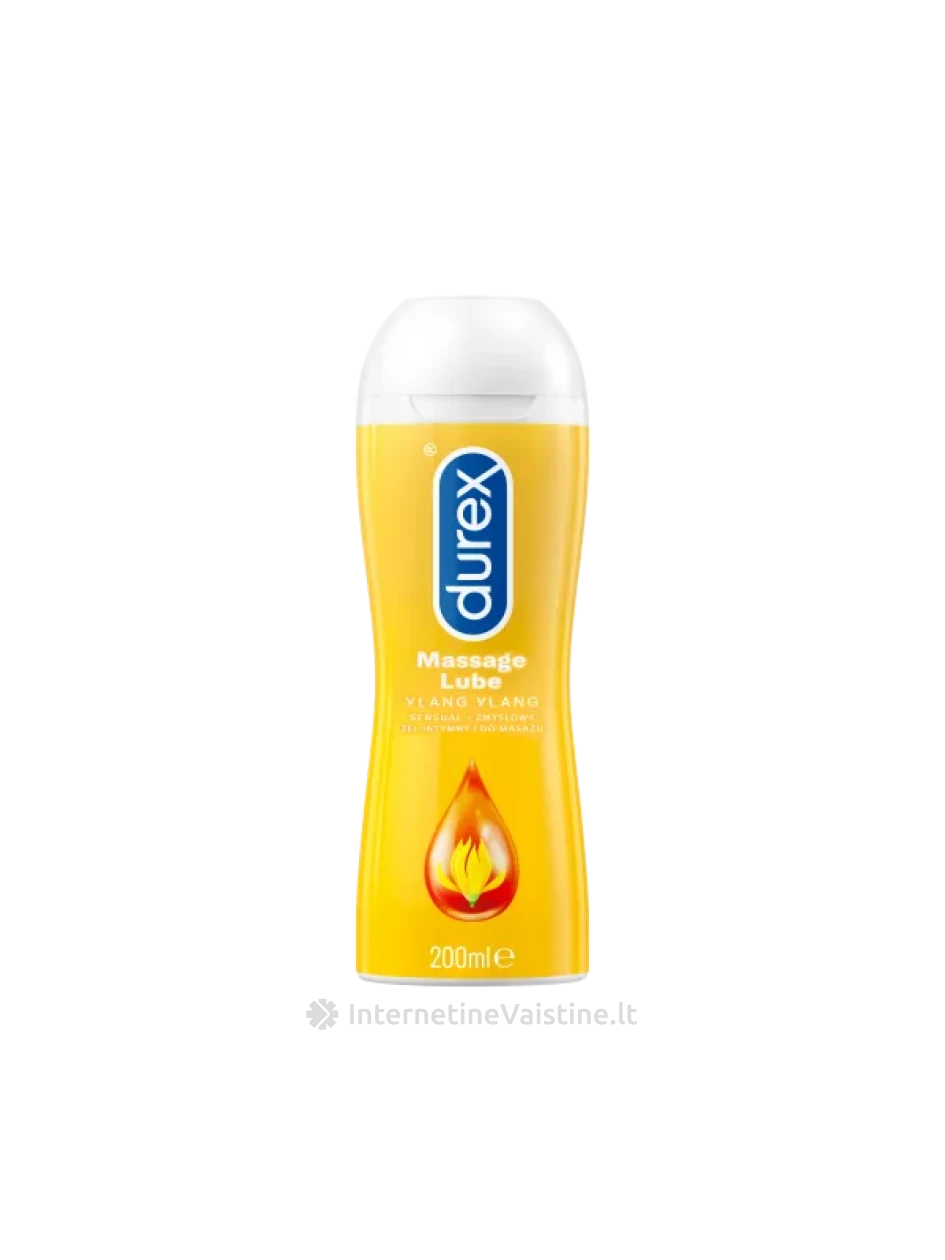 DUREX intymaus komforto ir masažo gelis Ylang Ylang, 200 ml | internetinevaistine.lt