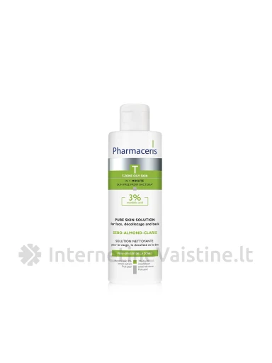 PHARMACERIS T,SEBO-ALMOND-CLARIS 190ml valomasis skystis, N1 | internetinevaistine.lt