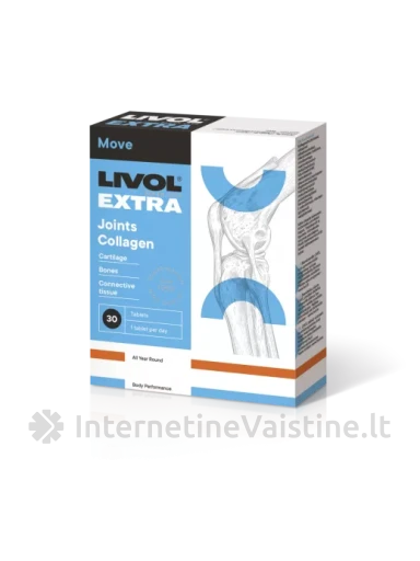 LIVOL EXTRA JOINTS COLLAGEN tab. N30 | internetinevaistine.lt