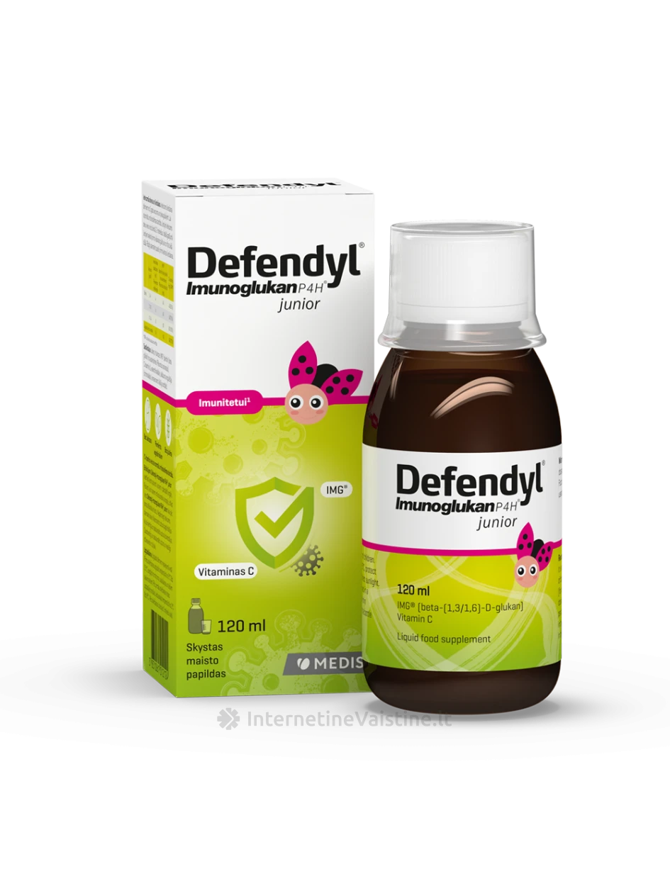 Defendyl Imunoglukan P4H junior, 120 ml | internetinevaistine.lt
