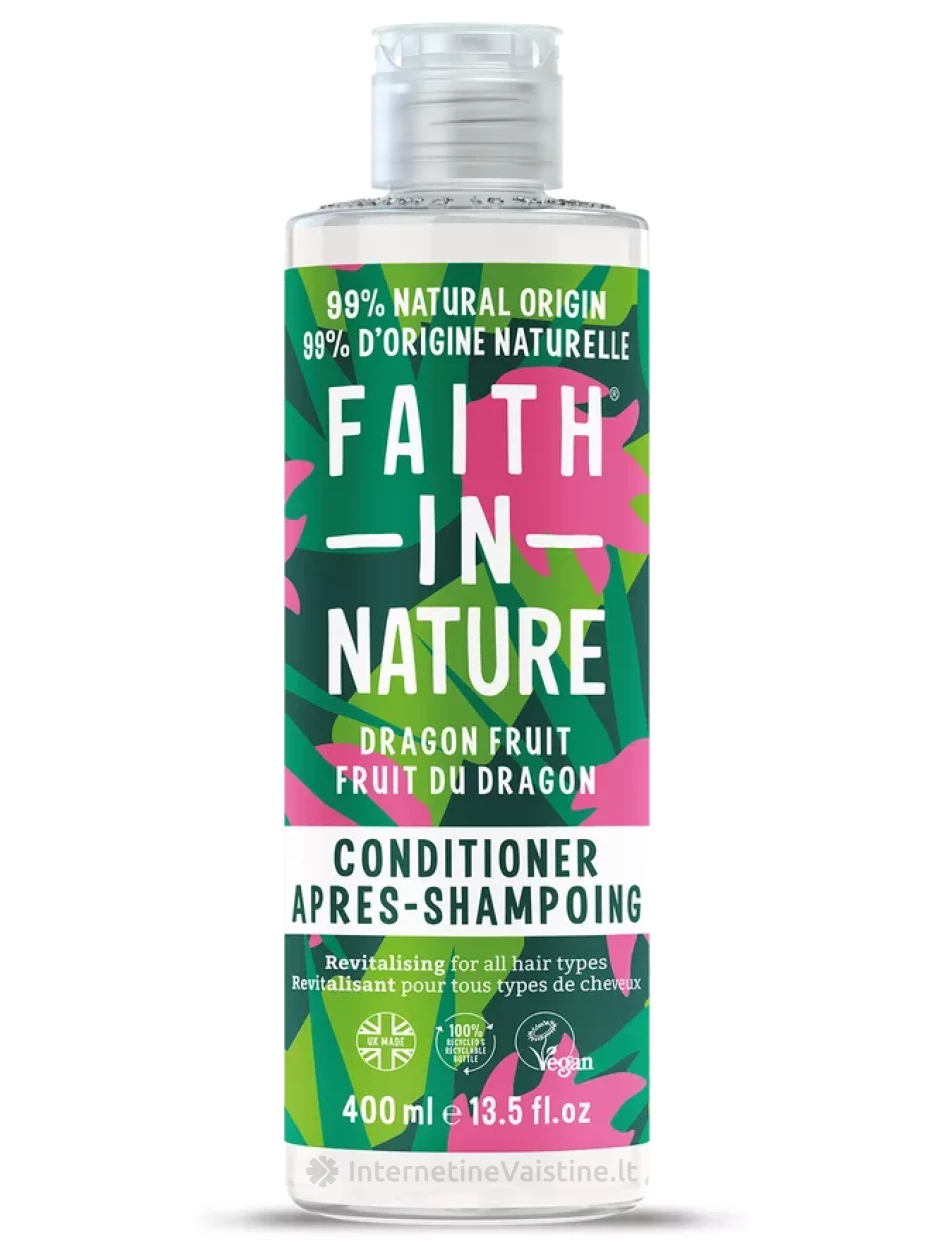 FAITH IN NATURE egzotiško kvapo, visų tipų plaukams, kondicionierius, 400 ml, Vnt | internetinevaistine.lt