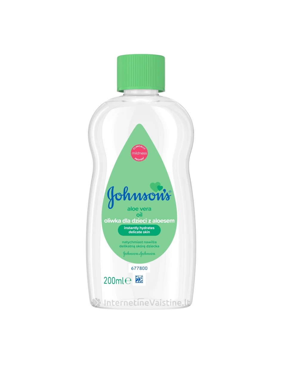 JOHNSON'S aliejus su alijošiumi, 200 ml       , 200ml | internetinevaistine.lt