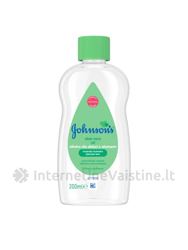 JOHNSON'S aliejus su alijošiumi, 200 ml , 200ml | internetinevaistine.lt