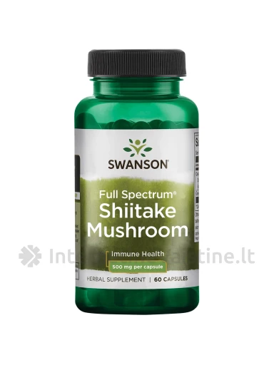 SWANSON, Shiitake, 60 kapsulių, N1 | internetinevaistine.lt