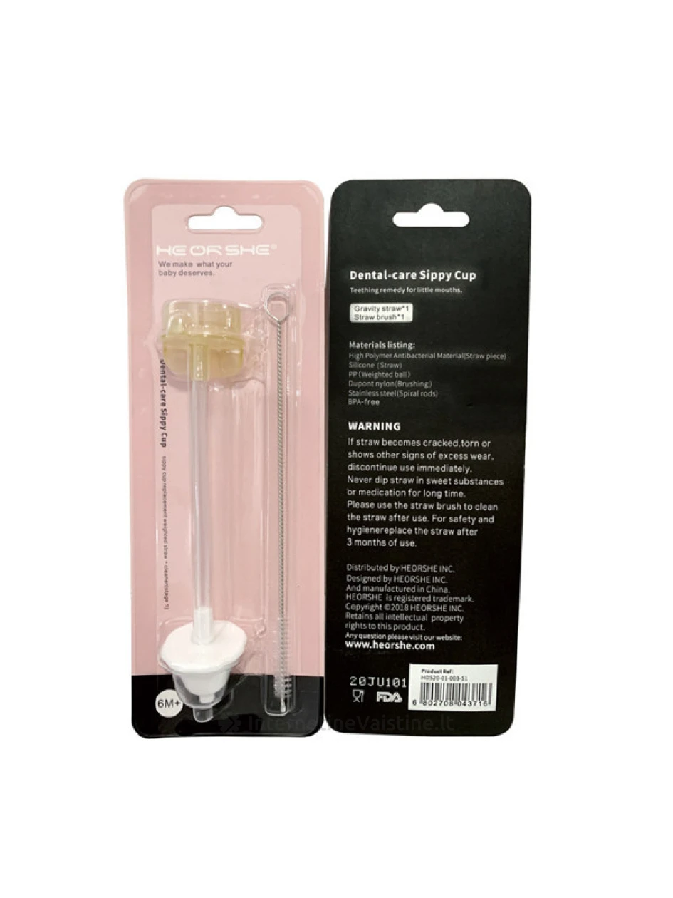 HEORSHE Dental-Care šiaudelis gertuvei, N1 | internetinevaistine.lt