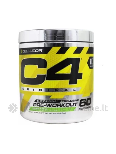 Cellucor® C4® Energetinis prieš treniruotę Original 390g Green Apple, N1 | internetinevaistine.lt