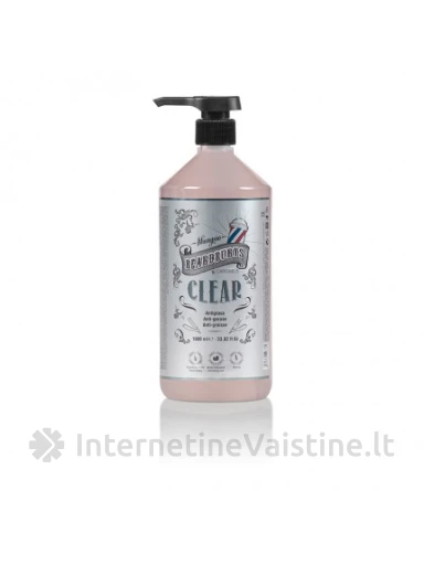 Beardburys Clear - Giliai valantis plaukų šampūnas 1000ml, N1 | internetinevaistine.lt