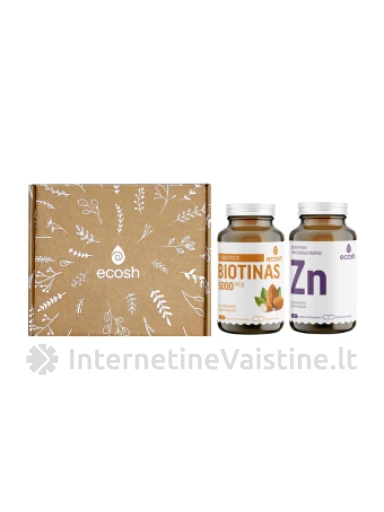 ECOSH Rinkinys grožiui (Biotinas N90+Cinkas N90), Vnt | internetinevaistine.lt