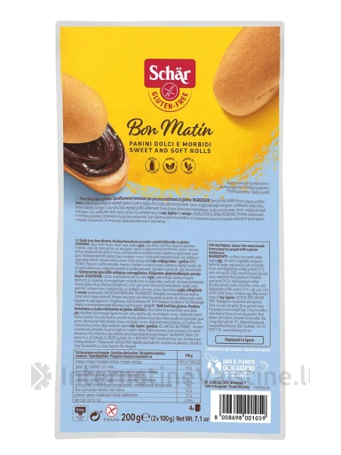 Schär BON MATIN – duonelė be glitimo, 200g | internetinevaistine.lt