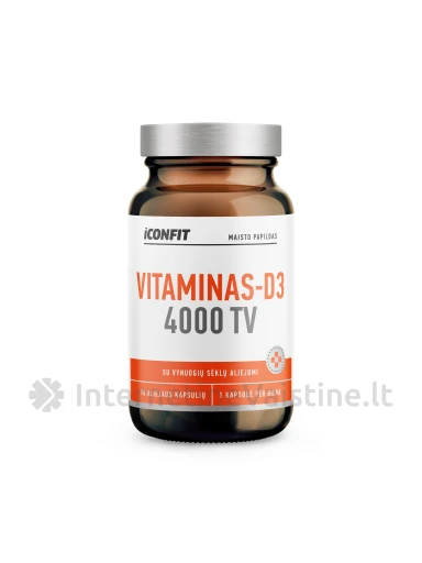 ICONFIT Vitaminas D3 4000 TV kaps. N90, 90 vnt. | internetinevaistine.lt